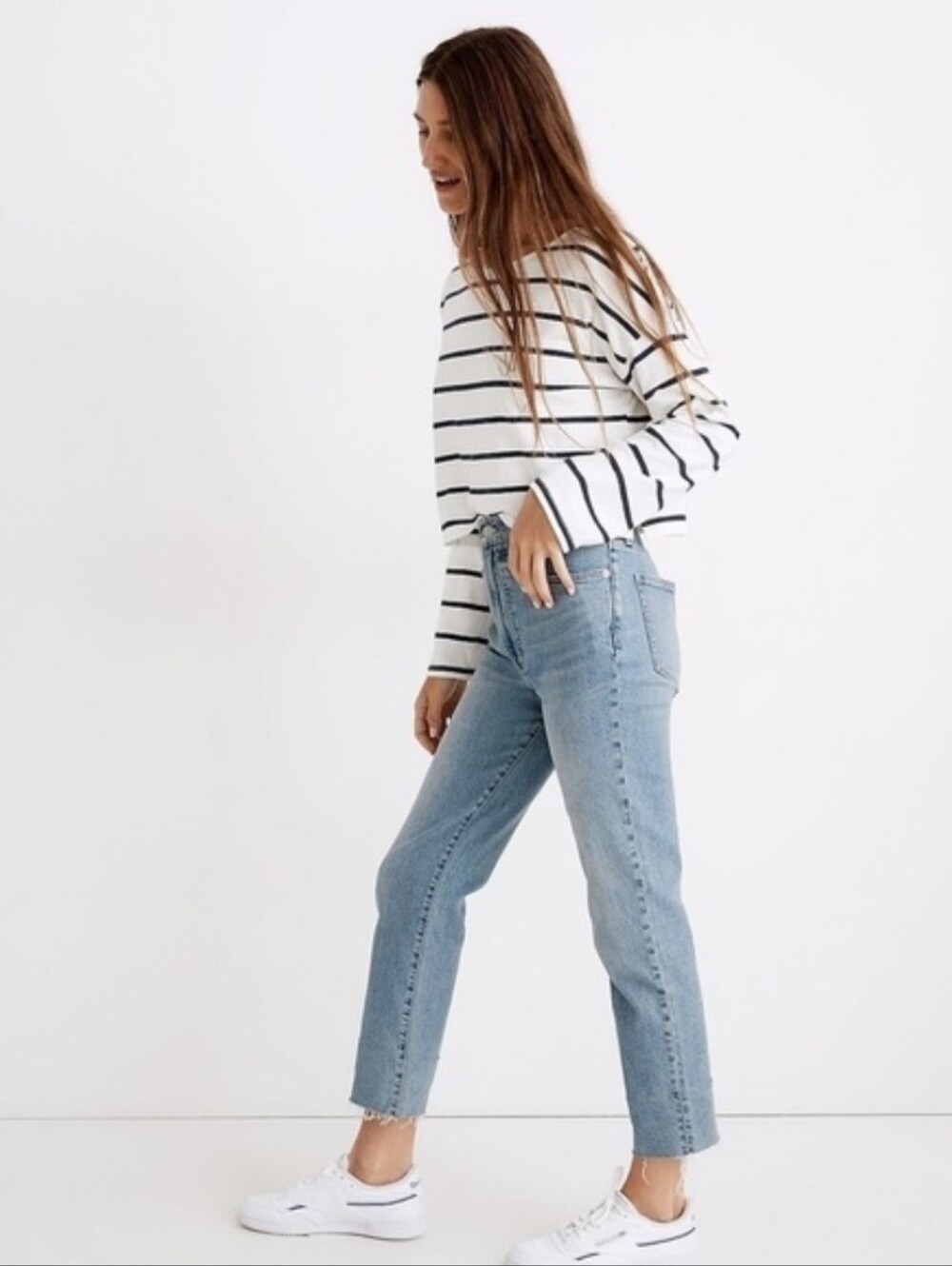 Madewell The Perfect Vintage Jean Light Blue High-Rise Straight Jeans